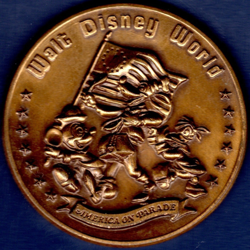 Medalla De Walt Disney World Plaza De La Libertad 1976