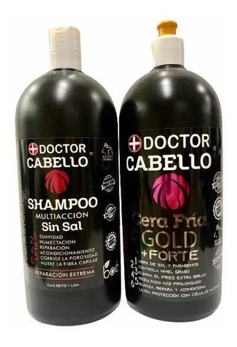 Cera Fría Forte Doctor Cabello Y Shampoo Ambos De Litro