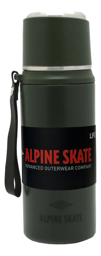 Termos De Acero Alpine Skate 800ml Termico C Vaso Recipiente