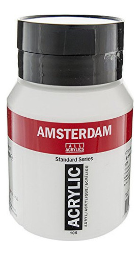 Pintura Acrilica Amsterdam Acrílico 500ml Blanco Titanio