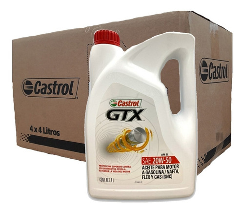  Aceite Castrol Gtx 20w5 Caja X4u