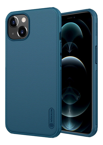 Funda Nillkin Super Frosted Shield Pro iPhone 13/14 Color Azul Liso