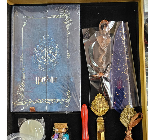 Set Caja De Harry Potter Sellos Y Planificadora