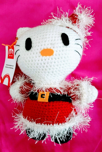 Hello Kitty Mamá Noel Tejido Crochet Amigurumi Ideal Niños