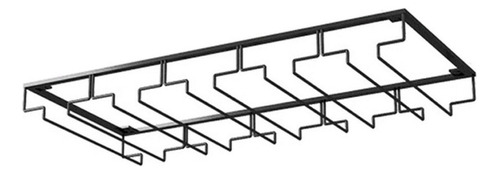 Estante Para Colgar Copas Cafetería De Fácil 5 Ranuras