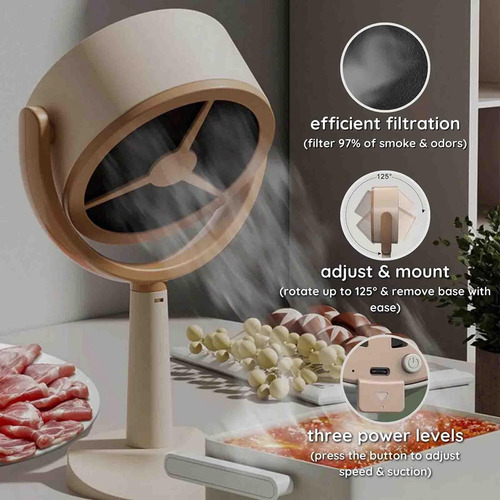 Purificador De Fumaça Portátil Ventilador De Exaustão De Coz