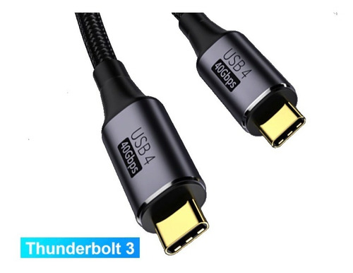 Cable Thunderbolt 3  / 40gb/s Usb 4.0 8k 60hz 1mt 100w