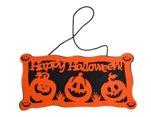 Cartel Halloween 33 X 15cm - Universo Mágico