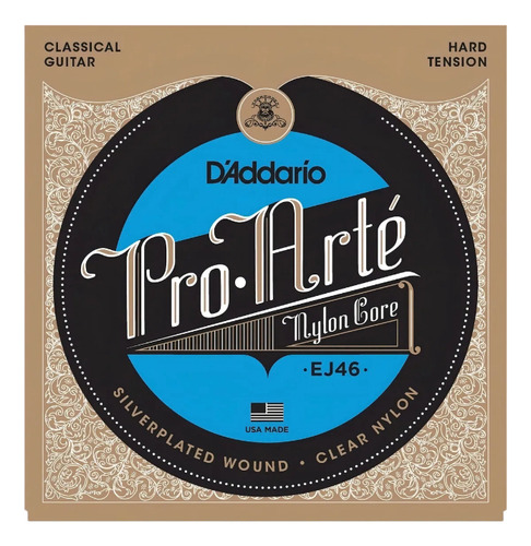 Daddario Pro-arté Nylon Ej46 Encordado Hard Para Criolla