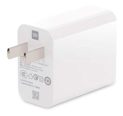 Imagen 4 de 5 de Cargador Turbo Xiaomi Original 33w Cable Naranja Mdy-11-ex