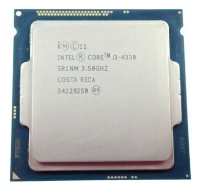 Processador gamer Intel Core i3-4330 BX80646I34330  de 2 núcleos e  3.5GHz de frequência com gráfica integrada
