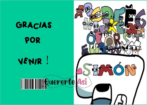 Librito Para Pintar Personalizado Imprimible- Alphabet Lore