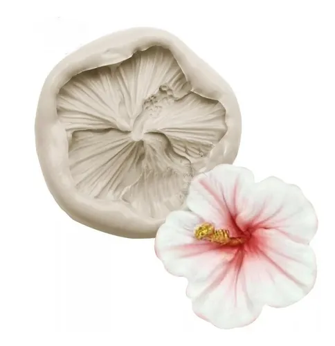 comprar Molde De Silicone Flor Hibisco Pu002F Confeitaria Biscuit