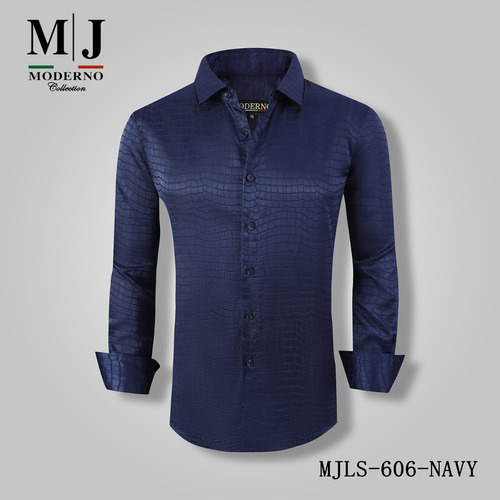 Camisa Manga Larga Marca Moderno Mjls-606