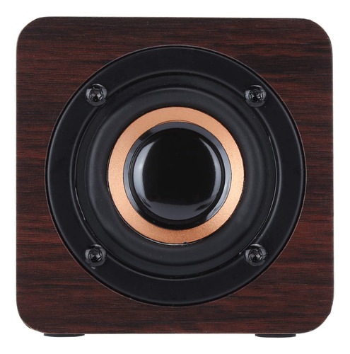 Altavoz Bluetooth Portatil Madera Equipo Caja Grano Nogal