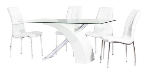 Mesa Comedor Victory 200x90 Cristal 12m Color Madera