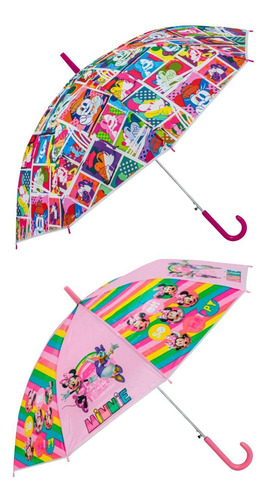 Kit 2 Guardas-chuva Infantil Minnie Mouse Colors 17250 11110