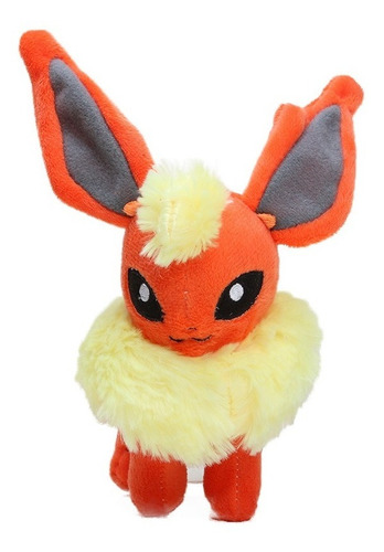 Peluche Pokémon Original | Flareon 17cm | Felpa Suave