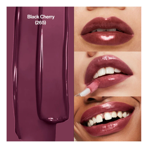 Labial Super Lustrous The Gloss Marca Revlon 265 Black Cherry
