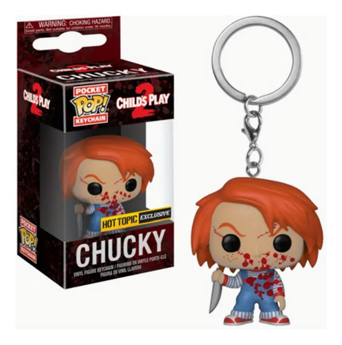 Llavero Funko Chucky Hot Topic Exclusive Childs Play 2 Blood Color Naranja Oscuro