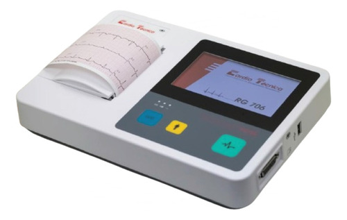 Electrocardiógrafo Cardiotecnica Rg706 Ecg Hasta 6 Canales