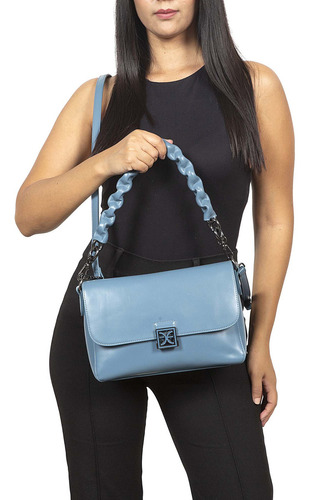 Bolsa Crossbody Cloe Llidela Grande Color Azul