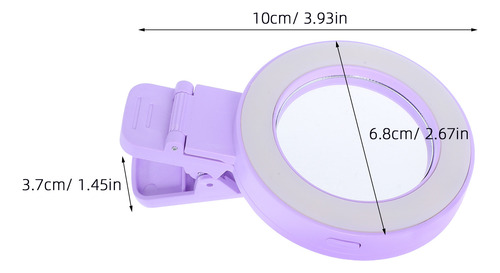 Espejo Universal Para Selfies Con Clip Para Teléfono: Anillo