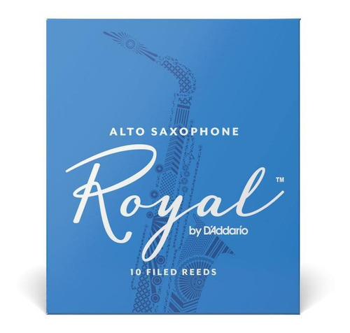 Palheta Sax Alto 3 (10 Unidades) D'addario Royal Rjb1030