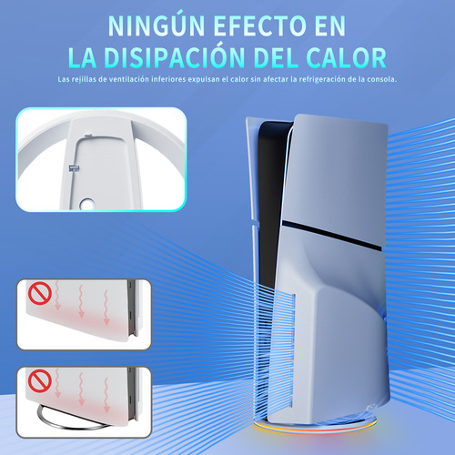 Soporte Vertical Para Ps5/ps5 Slim Usb Accesorios Base Luz