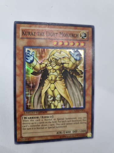 Kuraz The Light Monarch Super Raro Dañado Yugioh