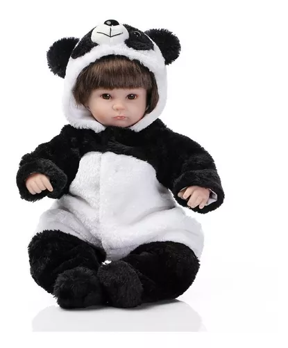 Boneca Reborn Panda Corpo De Silicone - Reborn Bebe