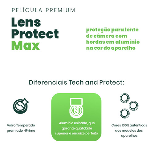 Película Hprime Lente Titânio Para iPhone 16 Pro /16 Pro Max