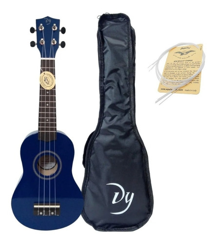 Imagen 1 de 10 de Ukelele Soprano Dy Cuerdas Aquila Funda *músico Profesional*