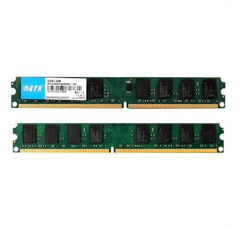 Memória 2gb Ddr2 800 Mhz Desktop Cl 6 1.8v Gta Tech