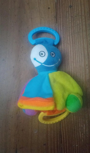 Peluche Reversible Mordillo Sonajero Tiny Love (cu10) Turquesa Reversible (Usado)
