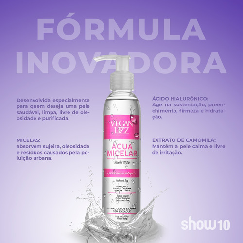 Imagem 4 de 4 de Kit Água Micelar Facial Serum Anti Sinais Ác Hialurônico