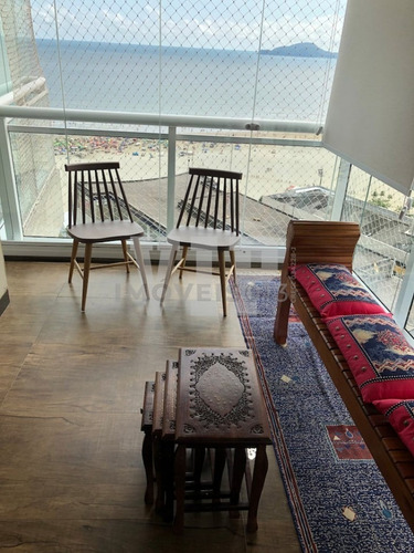 Imagem 3 de 30 de Apartamento A Venda Com 2 Dormitórios Vista Total Para O Mar Na Pompéia Em Santos - Ap00606 - 69853188