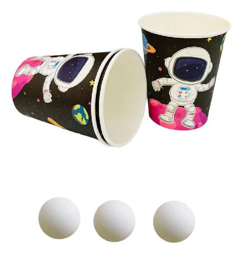Beer Pong Copo De Papel 266ml C/10 Unidades Espaço Festa