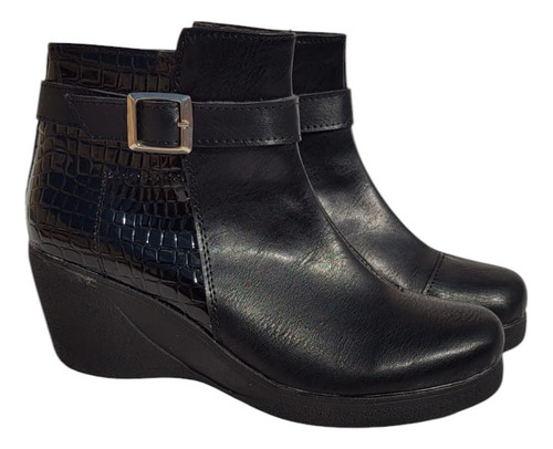 Botas De Taco Chino Para Mujer Combinada
