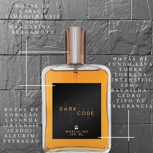 Perfume Dark Code 100 ml - Perfume para hombre Intense Woody Top