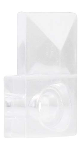 Clip Cuadrado Biselado Plastico Transparente 1 8  100