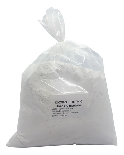 Imagen 2 de 3 de Dioxido Titanio Anastase Alimentario 250 G Quimicaxquimicos