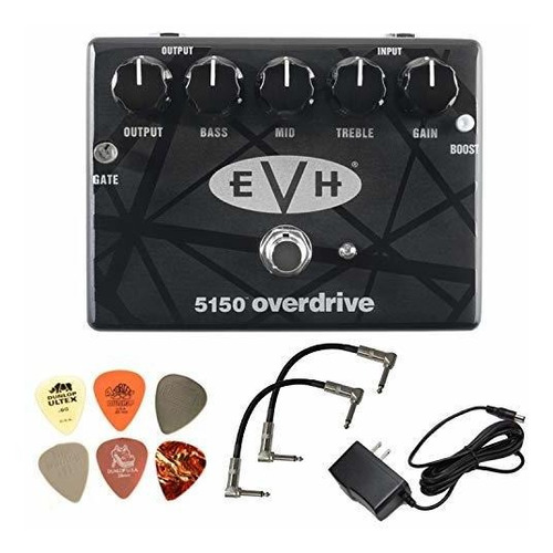 Paquete De Pedales Overdrive Mxr Evh5150 Con 2 Cables De Con