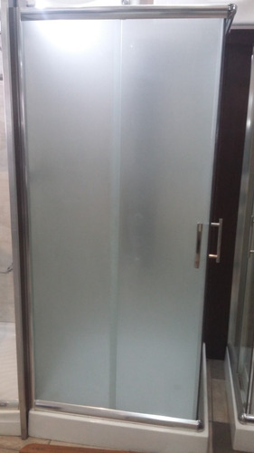Imagen 2 de 10 de Box De Ducha Cabina 90 X 90 Esmerilado 6 Mm Sin Receptáculo