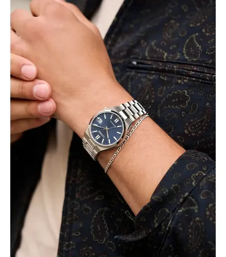 Relógio Citizen Tsuyosa Nj0200-50m Automático 37mm Azul Cinza