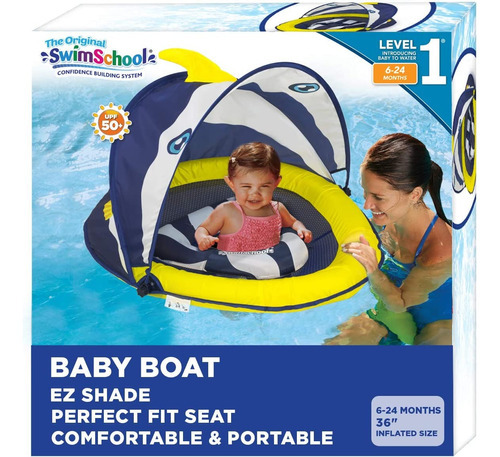 Flotador De Piscina Para Bebes Swimschool Deluxe Con Centro