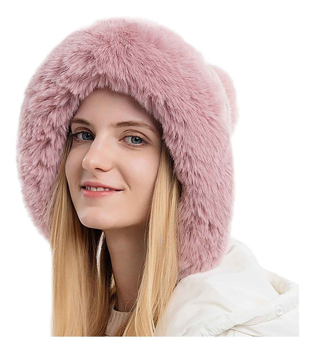 Sombrero Invierno Para Mujer Gorro Nieve Punto Forro Polar