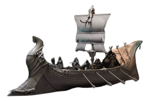 Drakkar Vikingo, Barco Vikingo Escala 1/32, Color Blanco