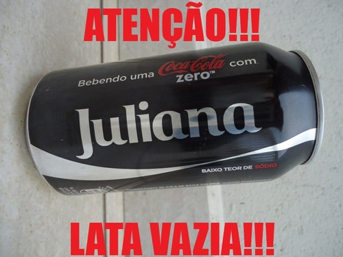 Lata Coca Cola Zero Vazia Com Nome - Juliana