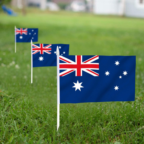 Anley Australia Mini Flag 12 Pack - Banderas En Miniatura...